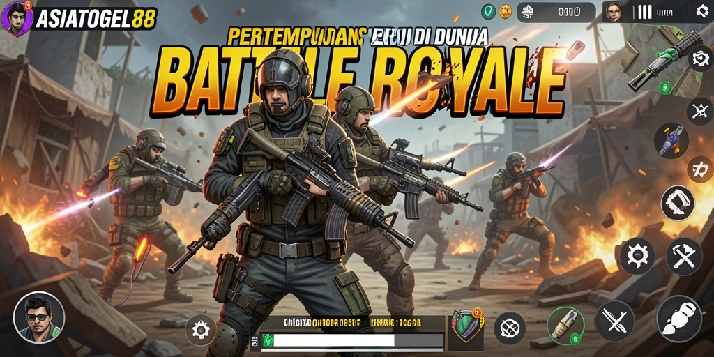 Tampilan gameplay seru di arena pertempuran ASIATOGEL88.