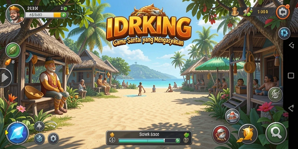 Tangkapan layar gameplay IDRKING yang menyenangkan dan mengasyikkan.