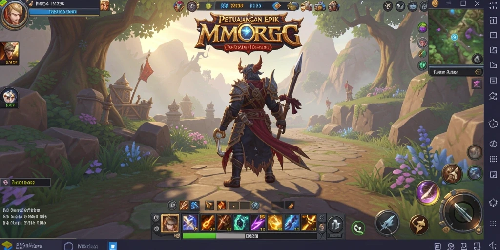 Gameplay seru dengan petualangan dalam dunia MMORPG yang luas.