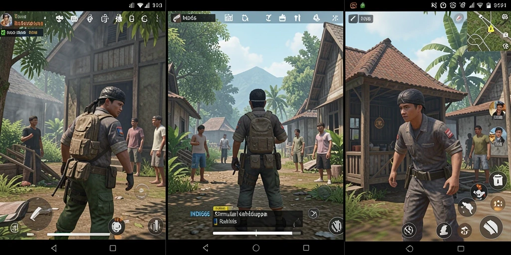 Tangkapan layar gameplay IND666 menunjukkan interaksi mendalam dalam dunia virtual.
