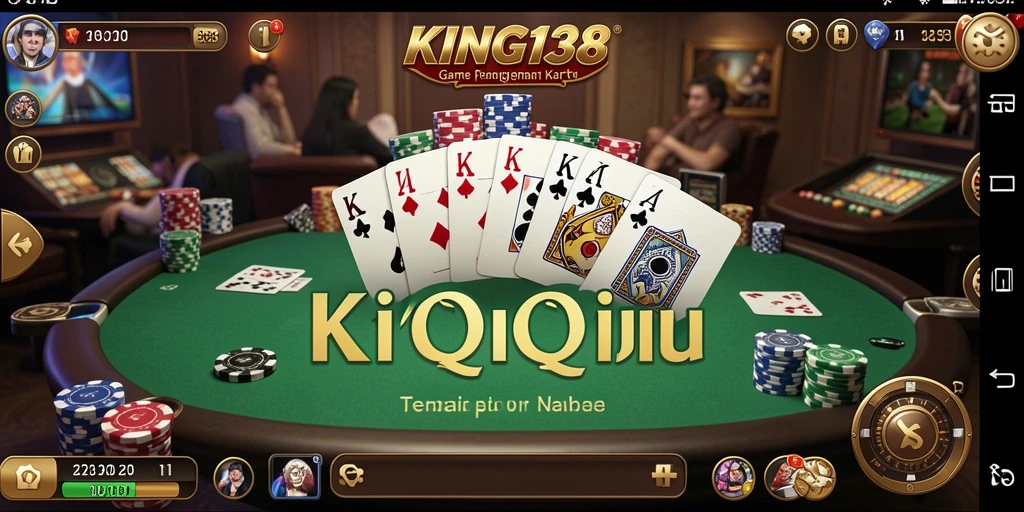 Screenshot KING138 menampilkan pertandingan QiuQiu yang seru.