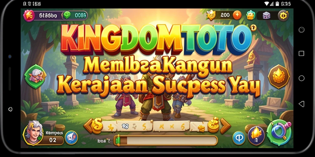 Tampilan gameplay menarik KINGDOMTOTO yang menggambarkan manajemen kerajaan.