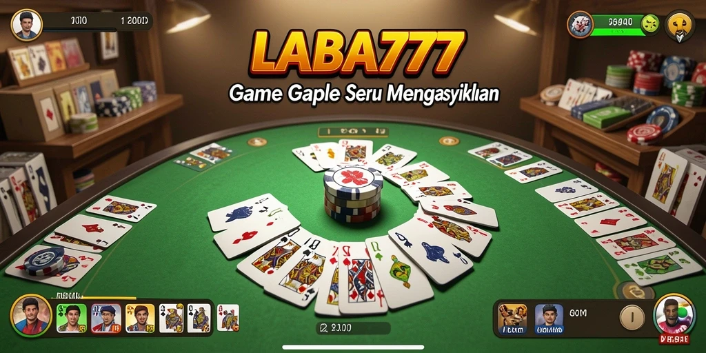 Tampilan seru gameplay Gaple di LABA777.