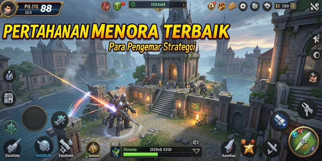 Tampilan menarik dari gameplay Tower Defense di POL88.