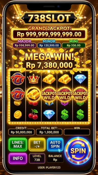 Fitur unggulan aplikasi 738slot untuk pengguna Android.